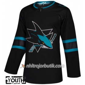 Barn Ishockey San Jose Sharks Tröja Blank Alternate Adidas 2018-19 Authentic